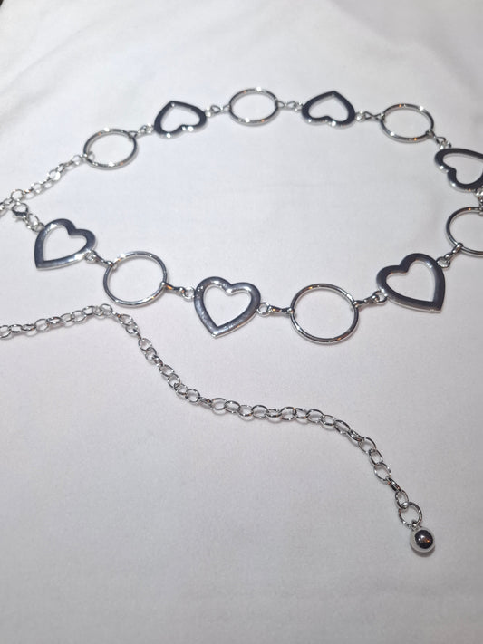 Cinturón cadena corazón