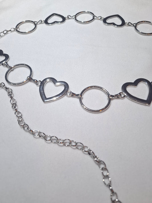 Cinturón cadena corazón
