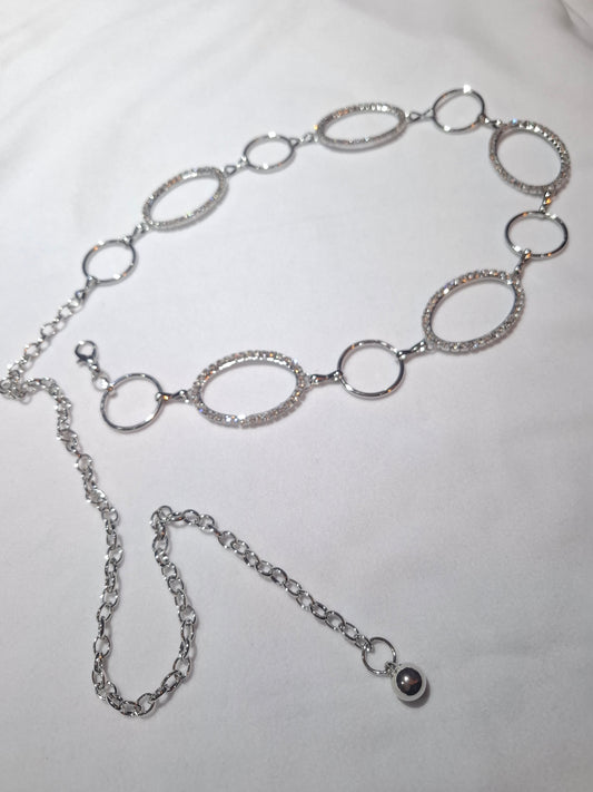Cinturón cadena oval